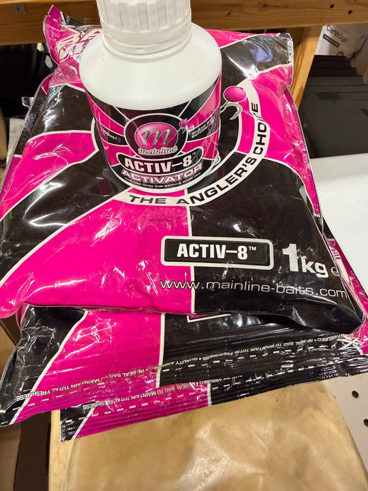 Mainline Baits Activ-8 Base Mix 13kg + 2 activators Auction