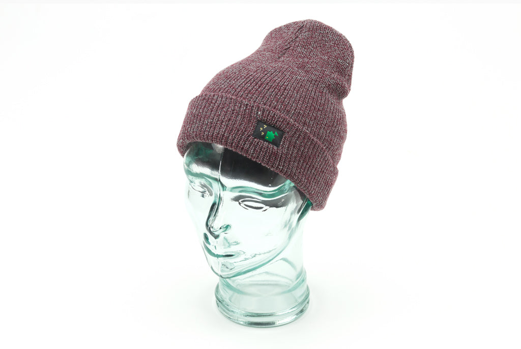 Thinking Anglers Beanie Hat Heather Burgundy