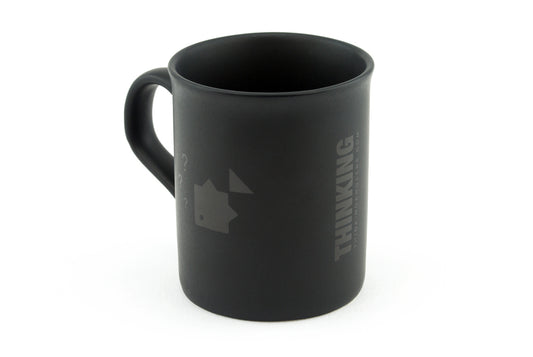 Thinking Anglers Matte Black Mug