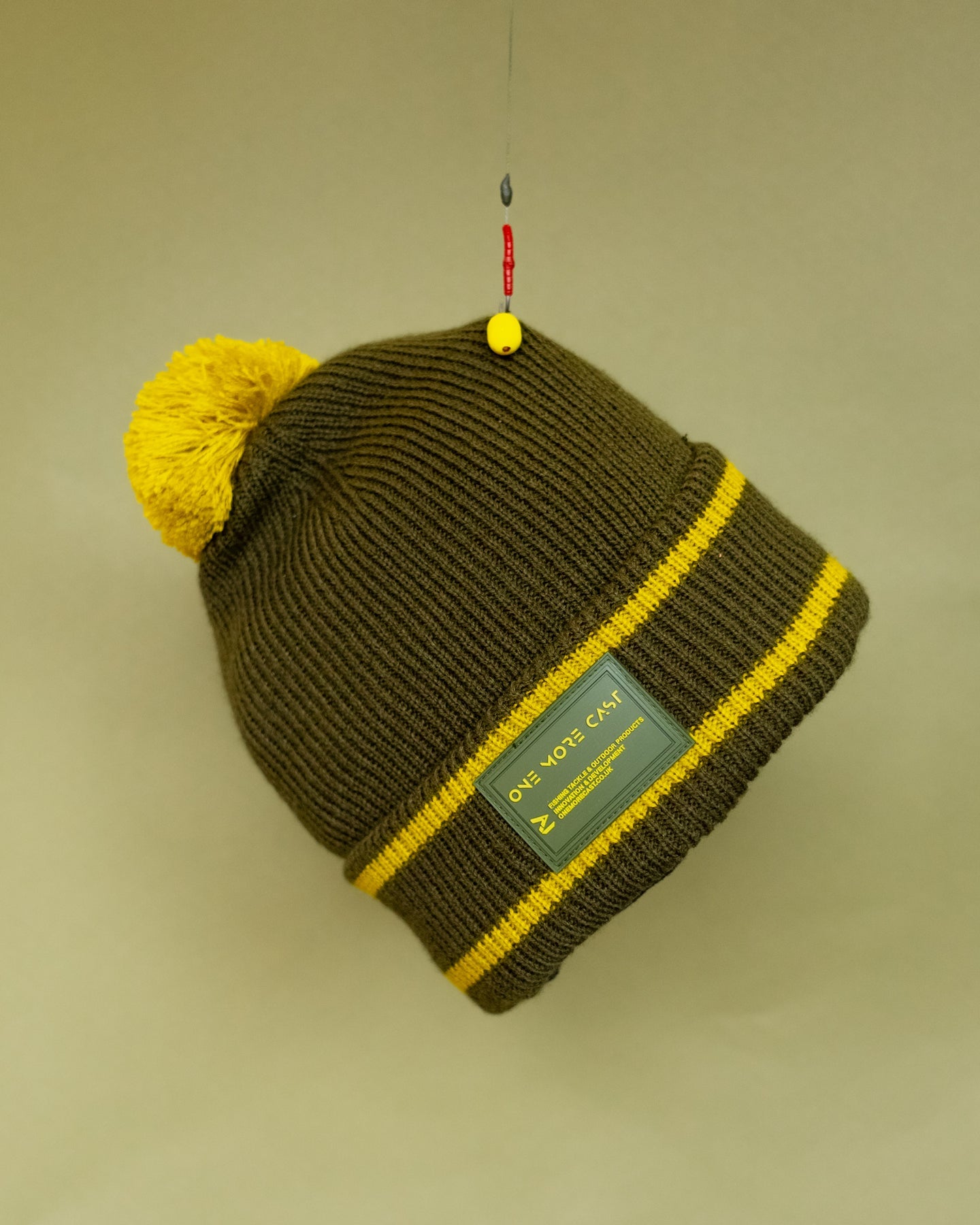 One More Cast Mustardo Bobble Beanie