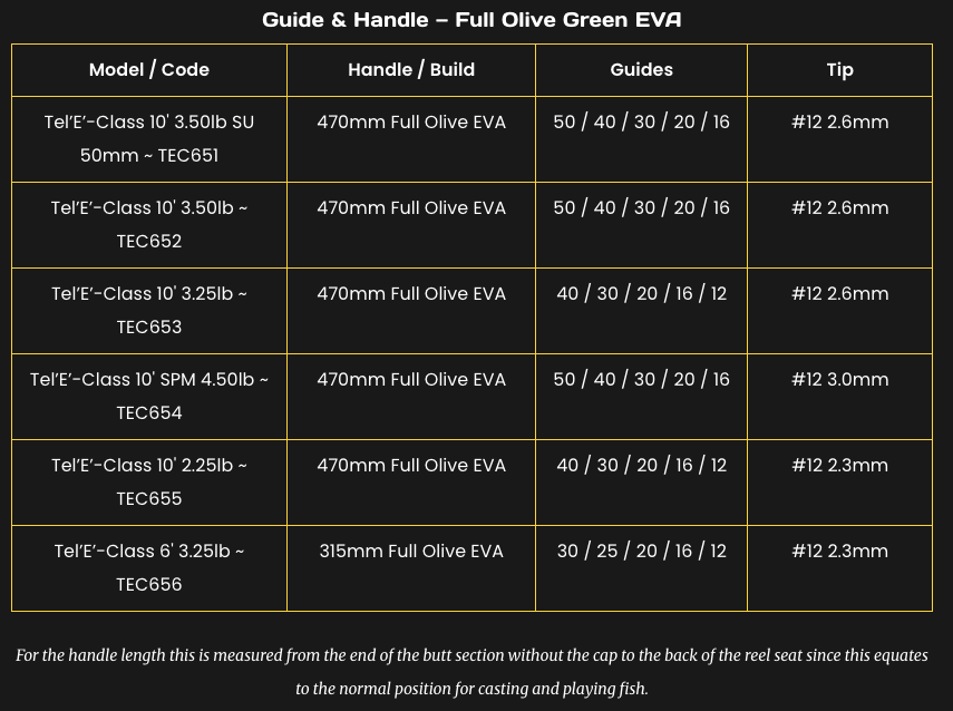 Free Spirit Tel'E'-Class Carp Rods (Full Olive EVA)