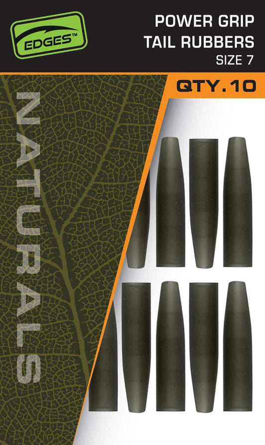Fox Edges Naturals Power Grip tail rubbers size 7