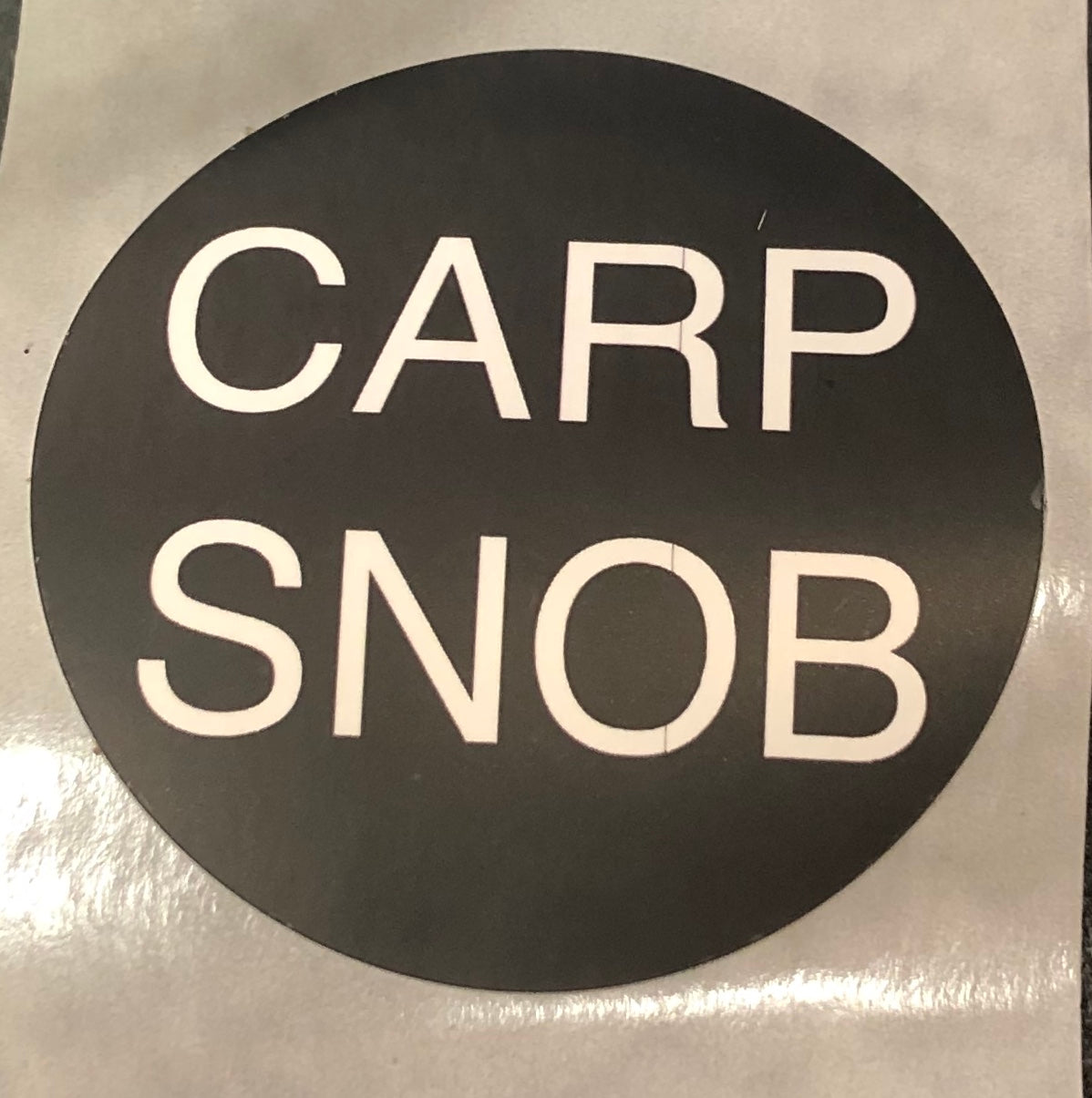 Carp Snob 3 inch round Stickers