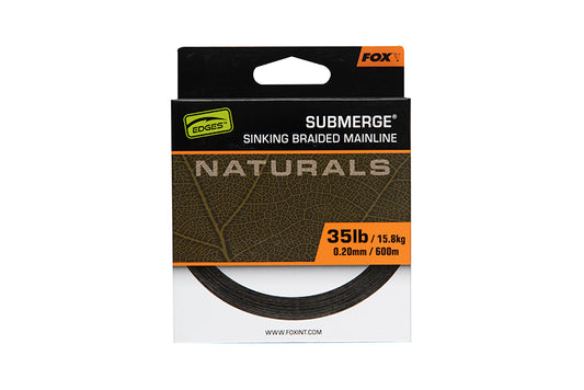 Fox Submerge Naturals Sinking Braid Mainline 600m 0.20mm 35lb/15.8kg