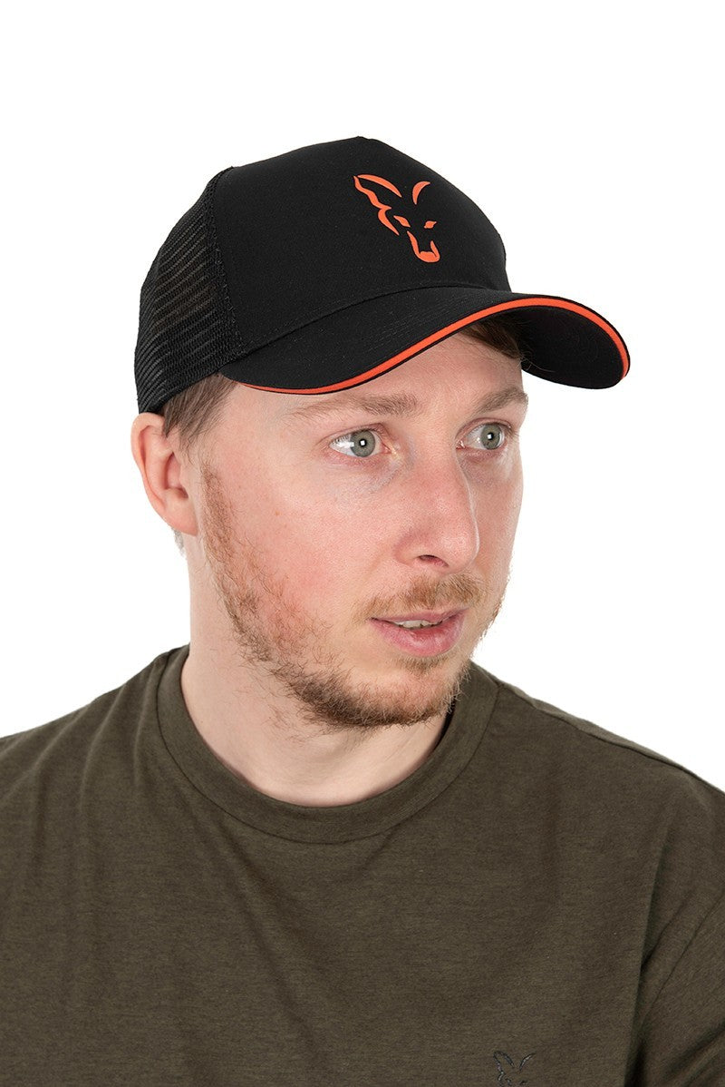 Fox Trucker Hat Black/Orange