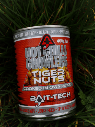 Bait-Tech Canned Growlers Chilli Tiger Nuts (400g)