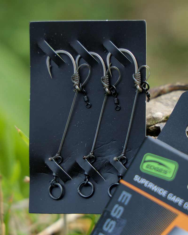 Fox Edges Super Wide Gape (out-turned eye) Chod Rigs