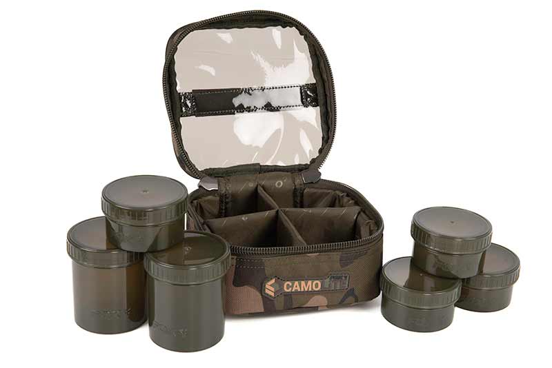 Fox Camolite 6 Pot Hookbait case
