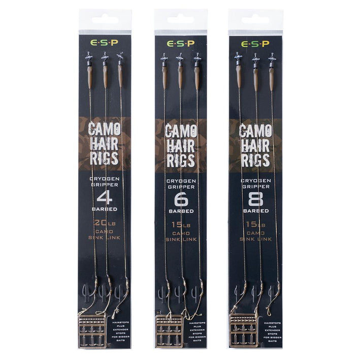 Esp Camo Hair Rigs | Pre Tied Rigs by ESP – Big Carp Tackle