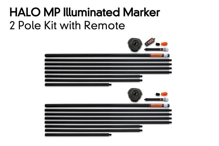 Fox Halo Illuminated Marker Pole 2 Pole Kit Including 1 Remote