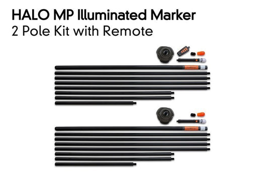 Fox Halo Illuminated Marker Pole 2 Pole Kit Including 1 Remote