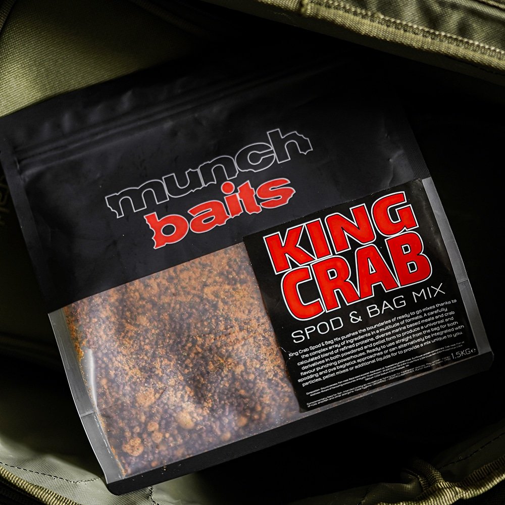 Munch Baits King Crab Spod & Bag Mix 1.5kg Big Carp Tackle