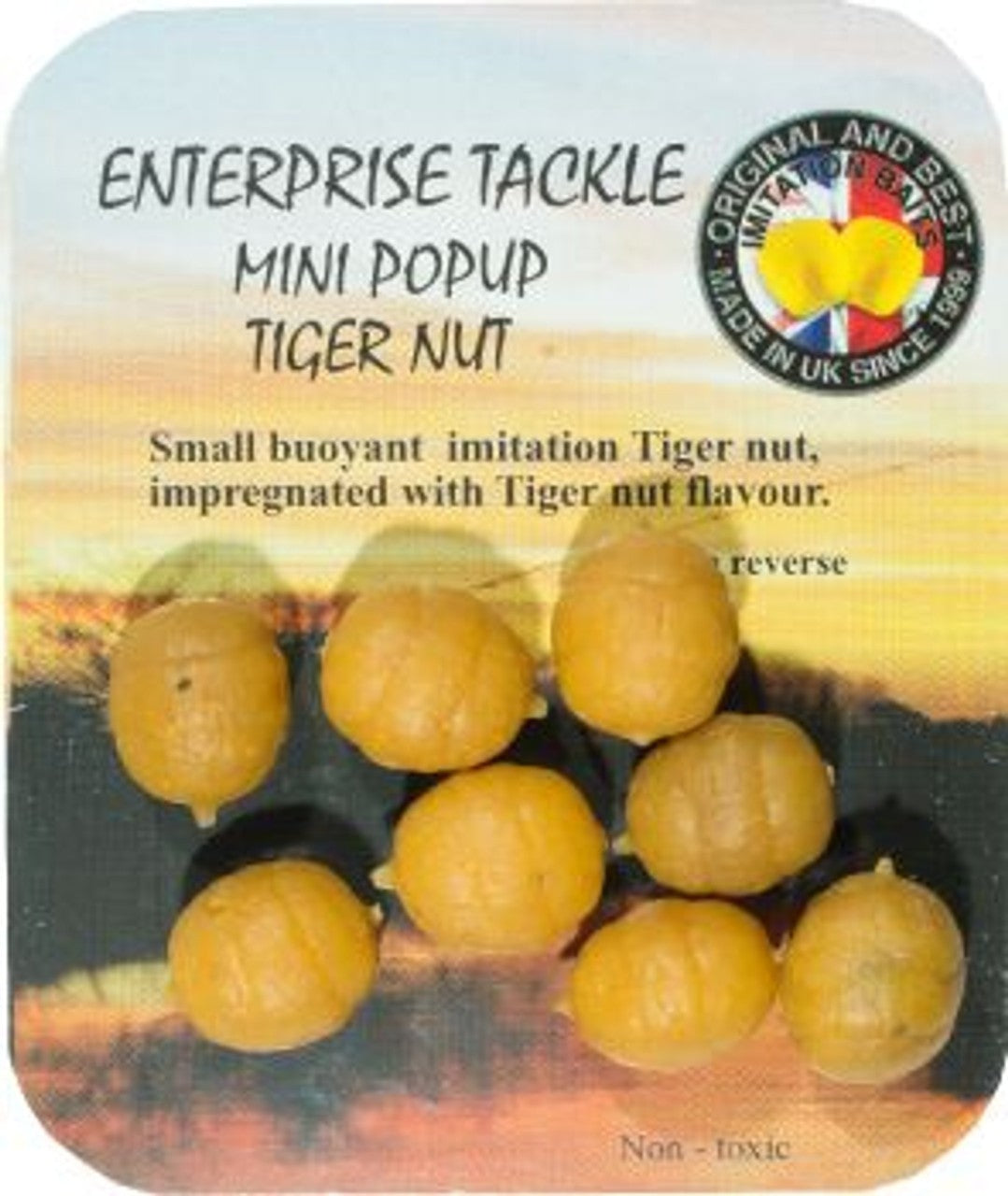 MOD Artificial Tiger Nuts 18mm Pop Up - Fake Carp Fishing Bait For Rigs - Brown