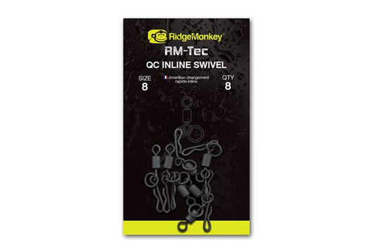 Ridgemonkey RM-Tec Quick Change Inline Swivel size 8
