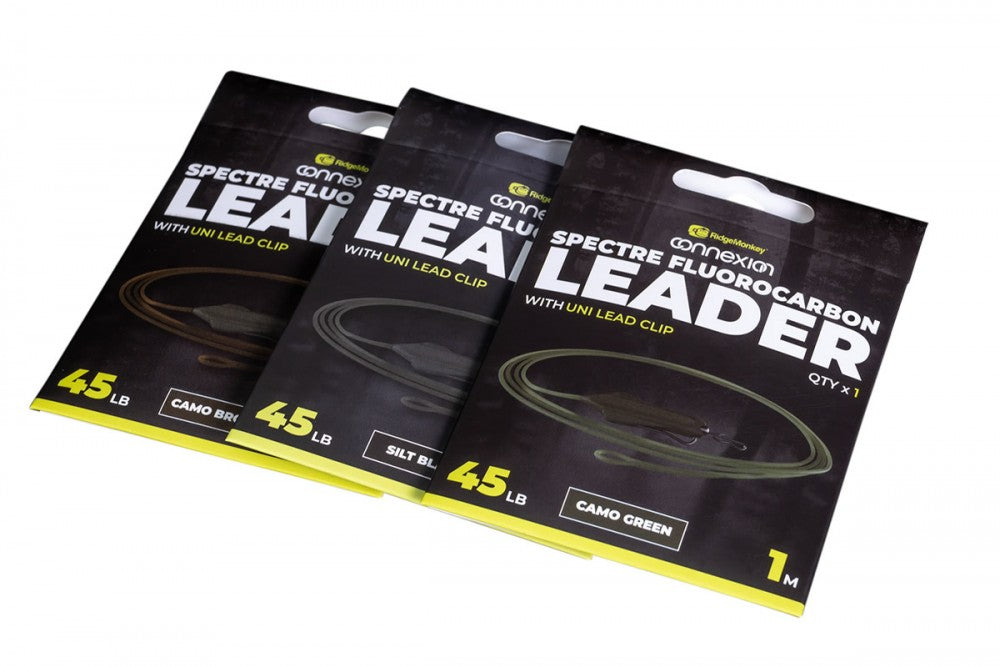Ridgemonkey Spectre fluorocarbon leader with Uni Lead Clip