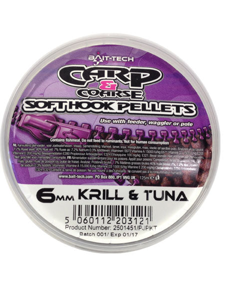 Bait-Tech Soft Hook Pellets Strawberry 6mm (90g)